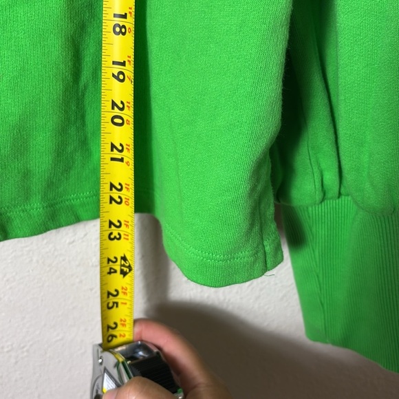 Maeve Seahorse Tufted Sweatshirt Green size Medium - Picture 13 of 15